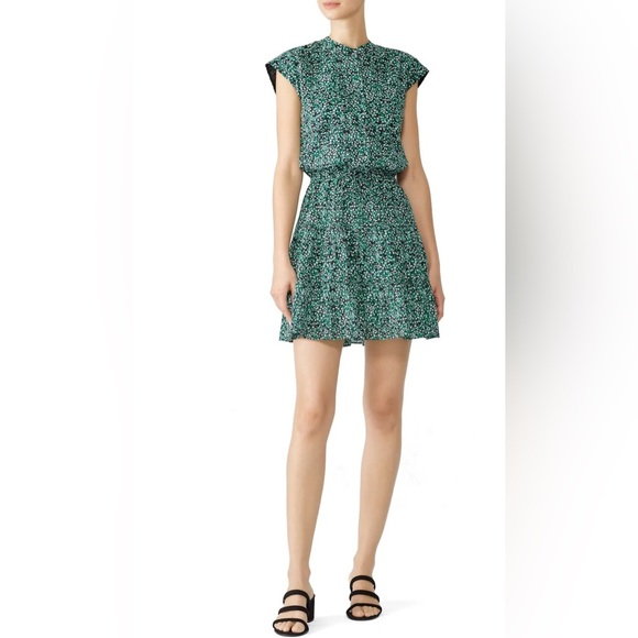 Rebecca Minkoff Cotton Gathered Waist Tiered Dress Size Small - Picture 1 of 7